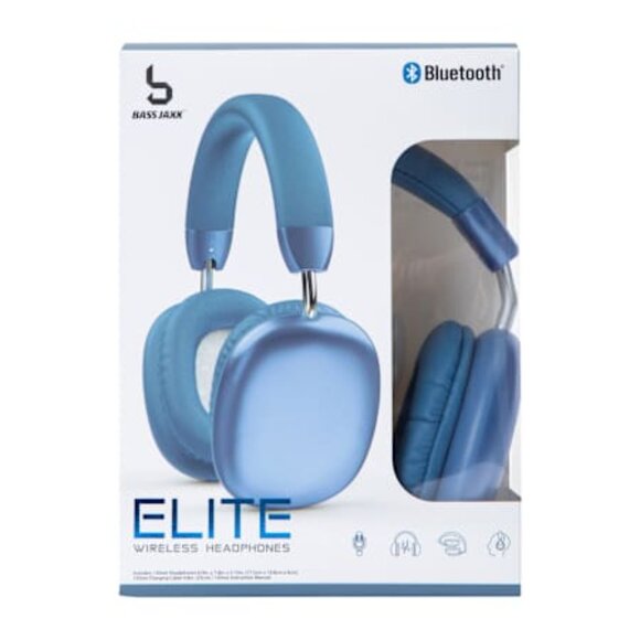 Bluetooth® Elite Wireless Headphones With Mic in Blue, Black, Purple New in Box